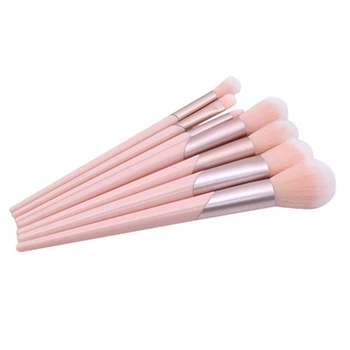 

7PCS/Set Makeup Brushes Set Cosmetic Foundation Powder Blush Eye Shadow Lip Blend Make Up Brush Tool Kit Maquiagem