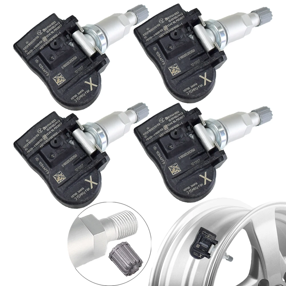 4 шт. 315 МГц датчик давления в шинах TPMS датчик для Nissan Juke Cube Versa Leaf Sentra Versa Note 40700-3AN1A автомобильные аксессуары