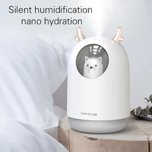 USB холодный туман увлажнитель мини-портативный увлажнитель 7 цветов светодиодный ночной Светильник Тихий режим работы Ароматический диффузор эфирного масла