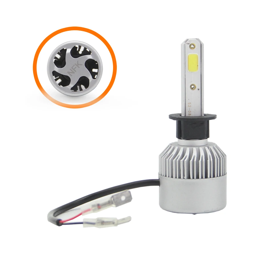 Bedehon высокое Мощность S2 светодиодный задний фонарь COB Chip 12V 30 Вт 45 Вт 2.8A 1900LM 6000K 6000K HB3 9005 HB4 9006 H1 H4 H7 H11 из 2 предметов по доступной цене