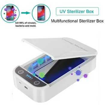 

Portable 5V Phone UV Sterlizer Box For iPhone 11 X 7 8 XR For Xiaomi Redmi Note Samsung Huawei UV Lamp Steriliser Sterilizer Box