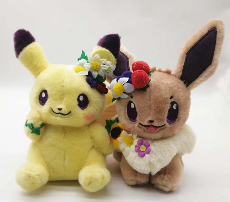 Аутентичная японская аниме игра Пикачу и эйеви пасхальные Eevee плюшевые куклы мягкие игрушки ограниченная плюшевая игрушка