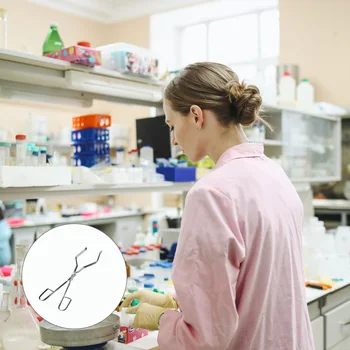 

3pcs Sturdy Portable Useful Accessory Beaker Clamp Fixing Clip Experimental Accessory for School