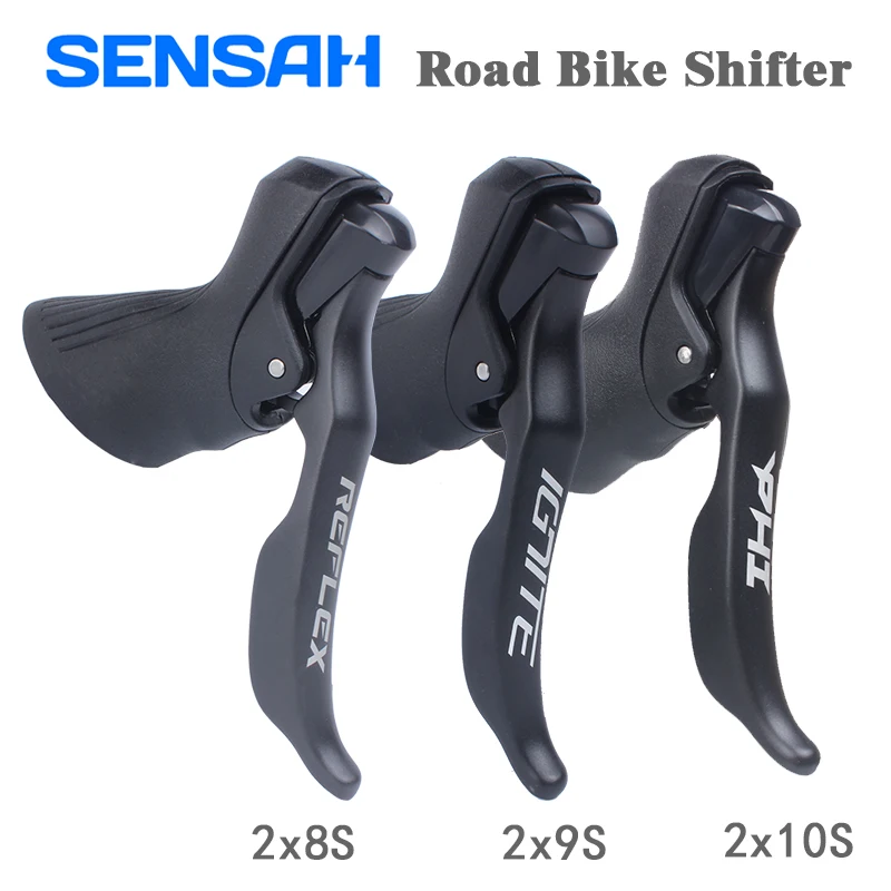 Sensah ロードバイク シフター 2x8 2x9 2x 10 16 18 20スピード RDB380 Sensah-ロードバイクシフター,2x8 2x9 2x10,16/18/20スピード