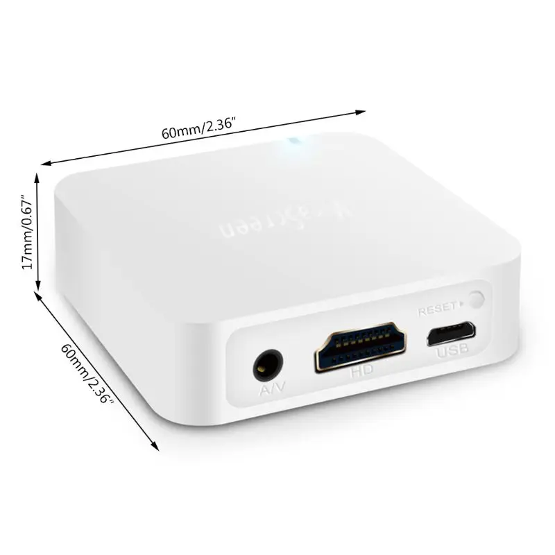 Зеркало Ссылка коробка WiFi Дисплей Android iOS навигация Miracast Airplay DLNA USB2.0 LX9A