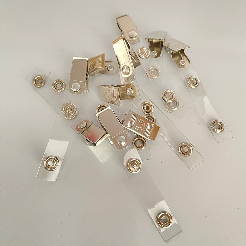 100 Uds Clips De Insignia De Metal Clip De Correa De | Cuotas Sin Interés