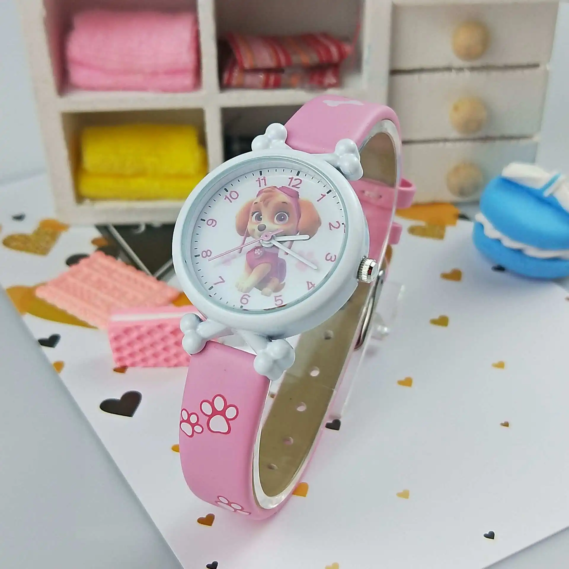Paw patrol цифровые часы время для развития интеллекта обучения собаки Эвереста фигурка аниме «Щенячий патруль» игрушка детский подарок - Цвет: Skye