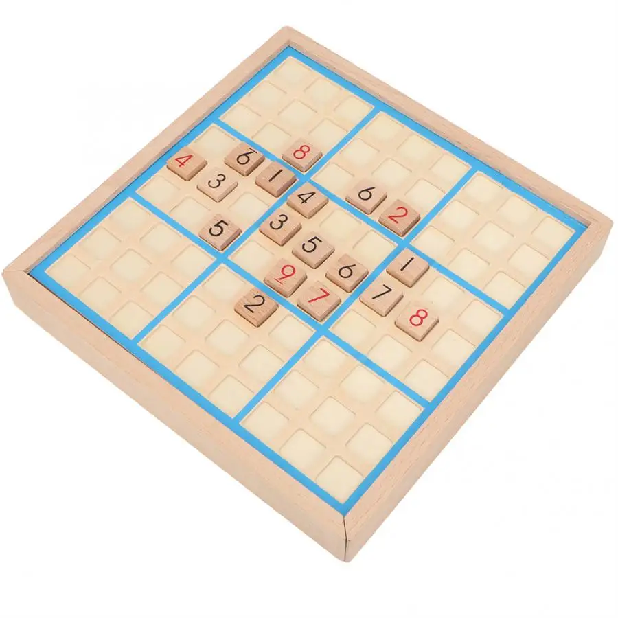 Взрослые Дети Обучающие головоломки деревянные Sudoku Шахматная игрушка прекрасный подарок