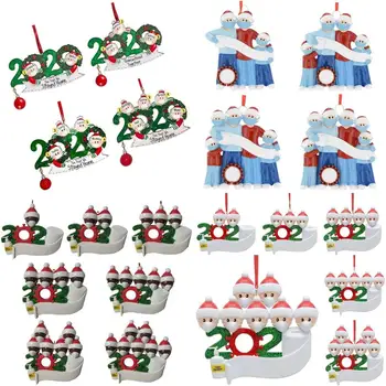 

2020 Quarantine Christmas Birthdays Party Decoration Gift Product Personalized Tree Hanging Ornament Decor