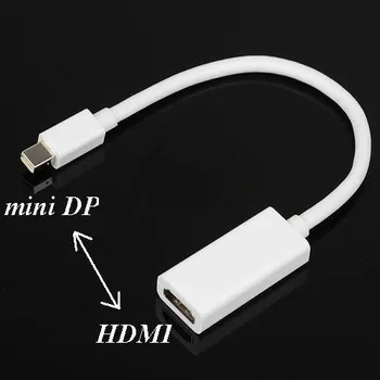 

100pcs/lot Mini DP to HDMI Adapter Cable DisplayPort Display Port Male to HDMI Female Converter For Mac Macbook Pro Air