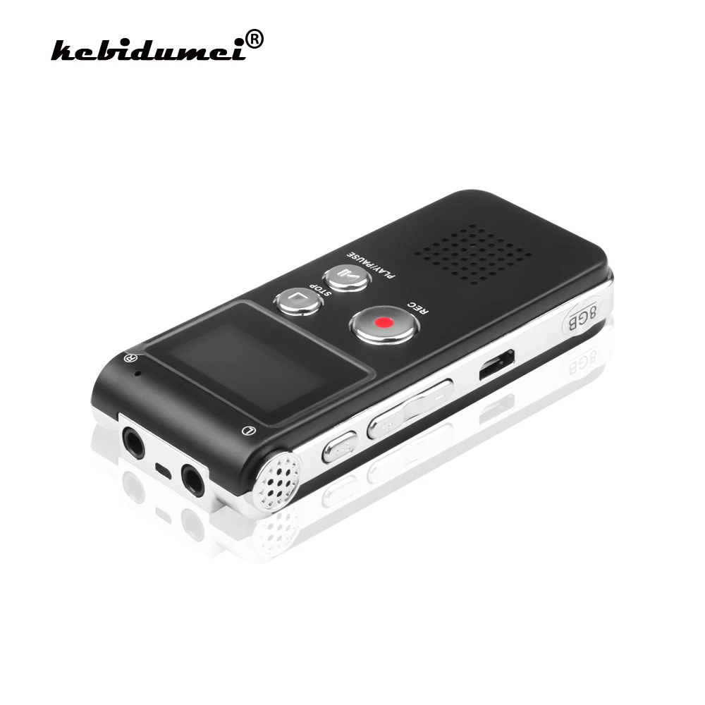 

kebidumei 8GB 3in 1 Mini USB Flash Disk Drive Digital Audio Voice Recorder 650Hr Dictaphone 3D Stereo MP3 Player Grabadora