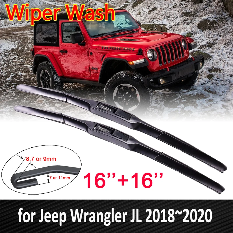 Car Wiper Blades for JEEP Wrangler JL 2018 2019 2020 Sport S Sahara Rubicon Front Window