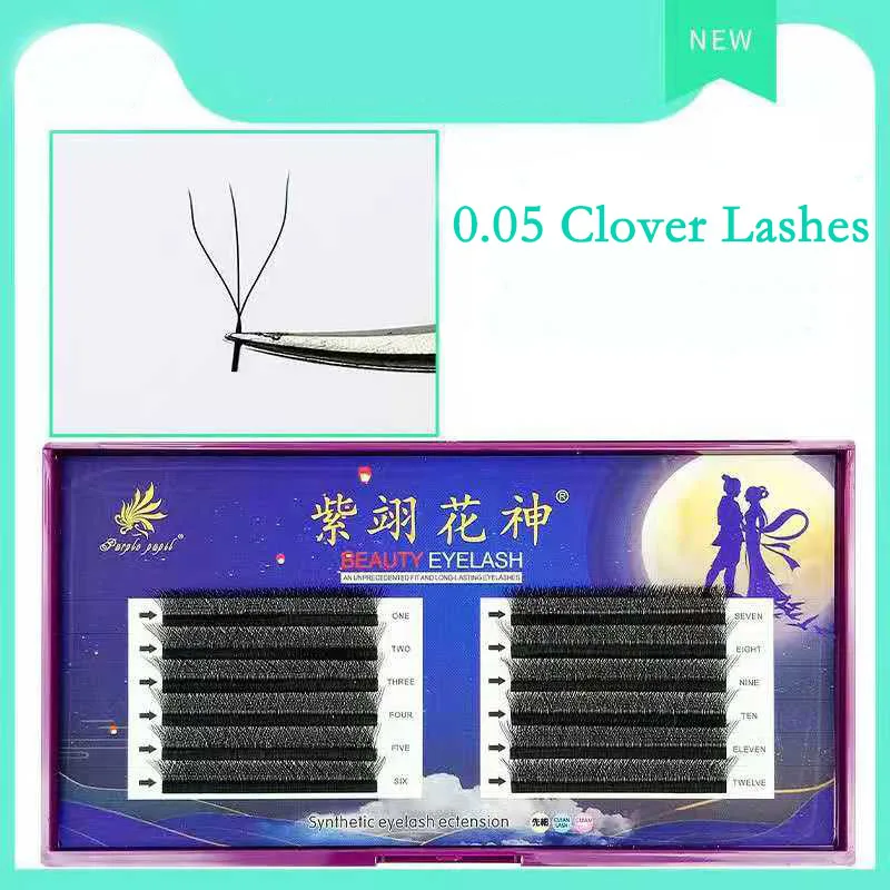 New YY 3D Clover Shape Volume Eyelash Extension W Russian Lashes Doing Private Label Wimpern Lash Tools for Makeup | Красота и