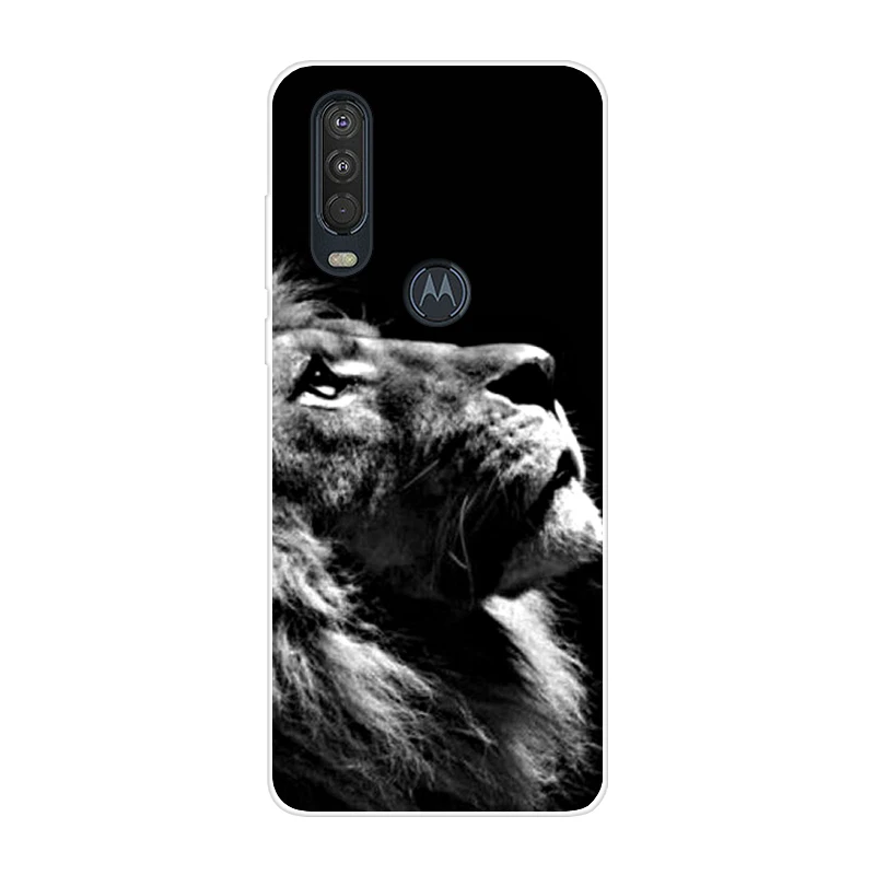 Для Motorola One Action чехол 6,3 ''мультяшная мягкая ТПУ Силиконовая задняя крышка для MOTO One Action OneAction чехол для телефона funda One Vision - Цвет: 12