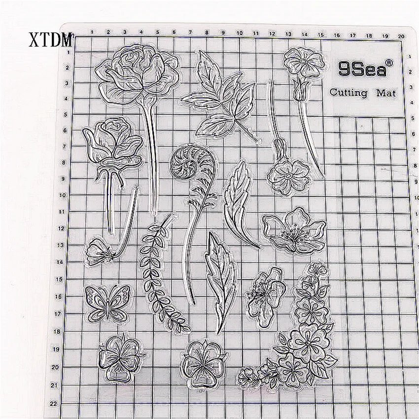 Горячая foxtail ясный штамп/силиконовый уплотнитель цветочный Трафарет DIY альбом для скрапбукинга/производство карт