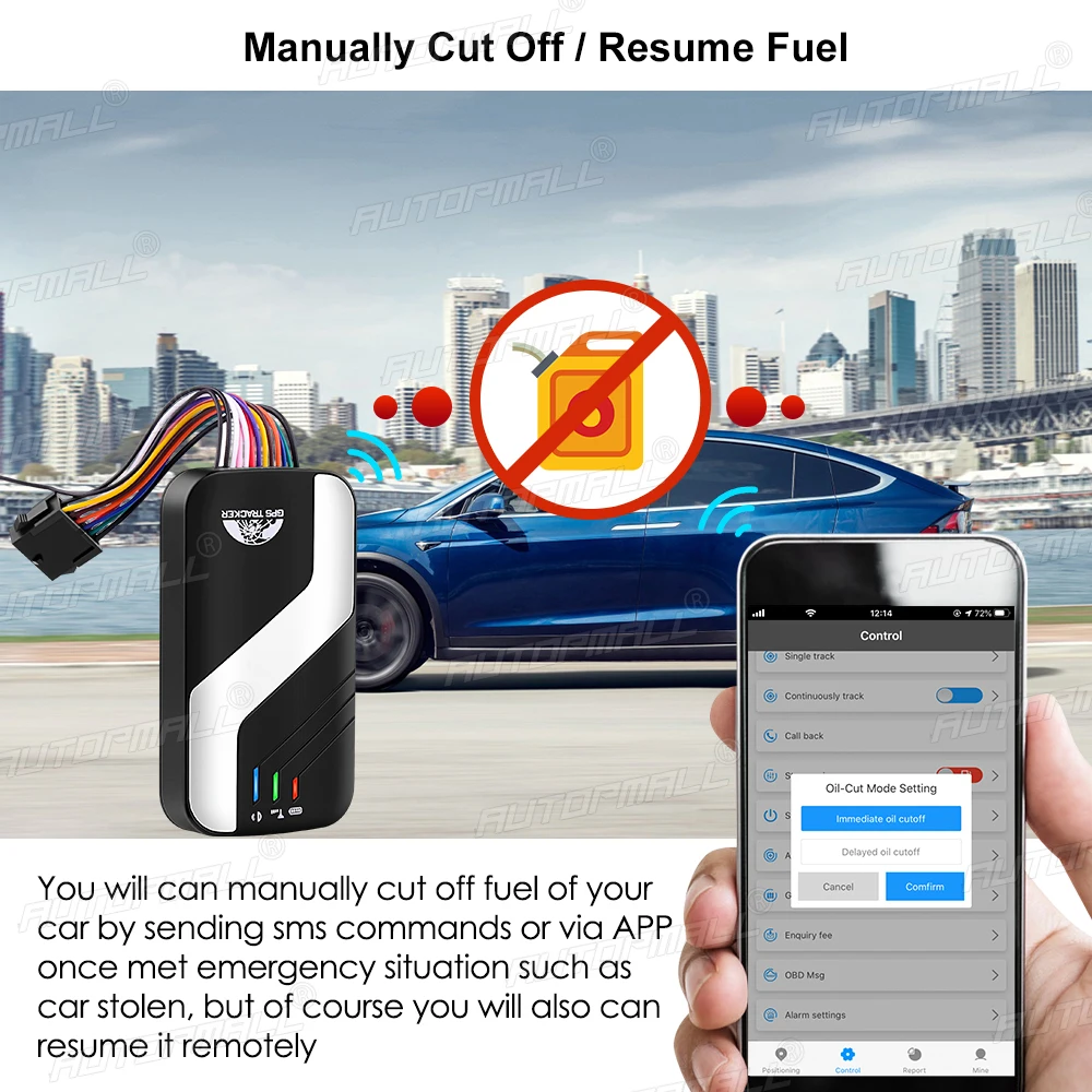 GPS Tracker Car 4G LTE Vehicle Tracking Device Voice Monitor Cut Off Fuel Car GPS Alarm ACC Door Open Alarm Motorcycle Track SOS gps tracker car tracker