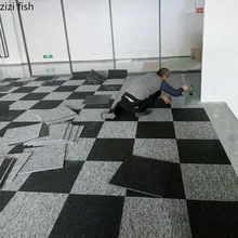  Splice Carpet 50x50cm Four Piece Set Carpet Tile Bedroom Room Area Rug for Living Room Large Area Set of Four Home Textile 