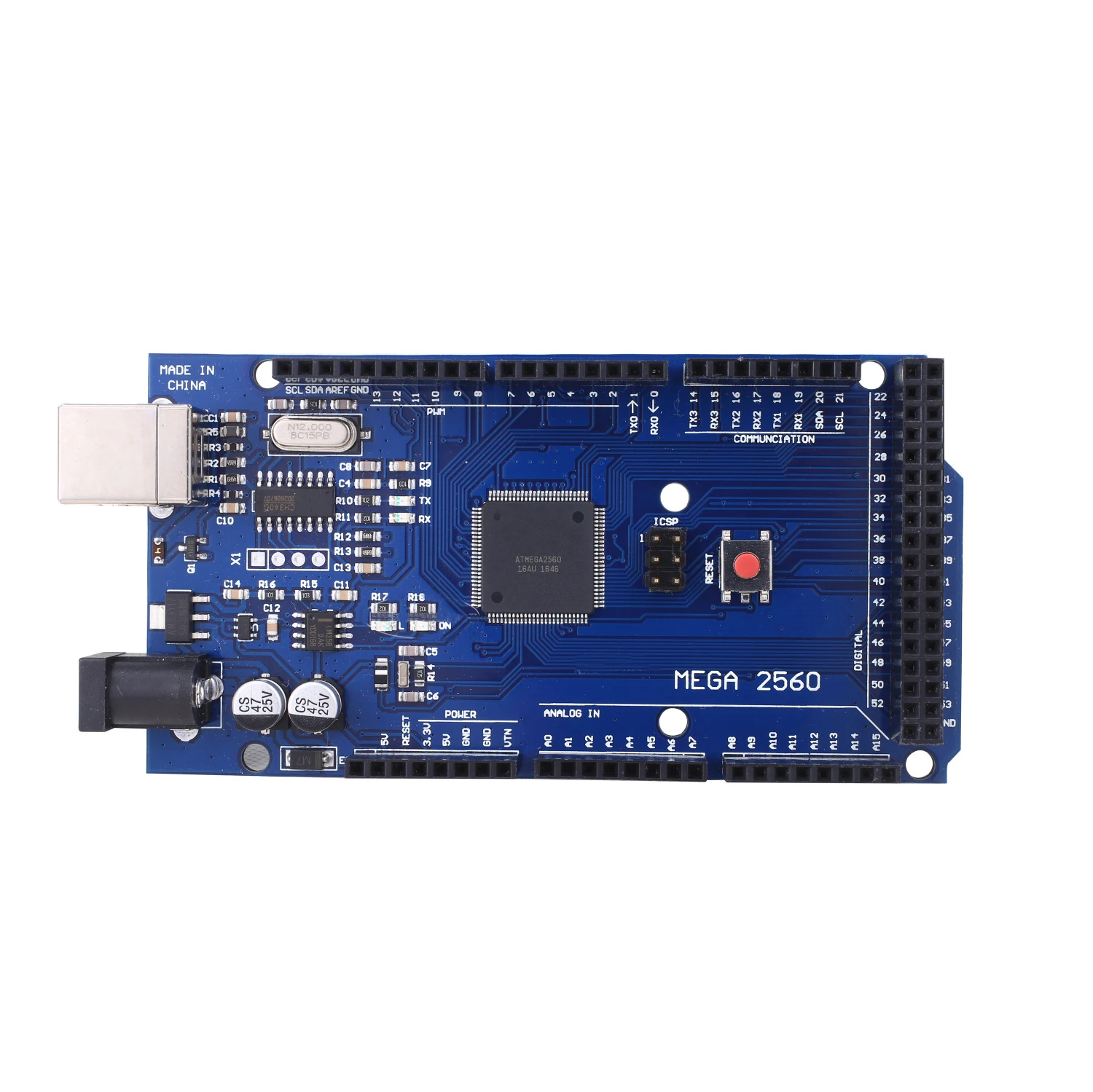 MEGA2560 Мега 2560 R3(ATmega2560-16AU CH340G) AVR USB макетная плата MEGA2560 для arduino
