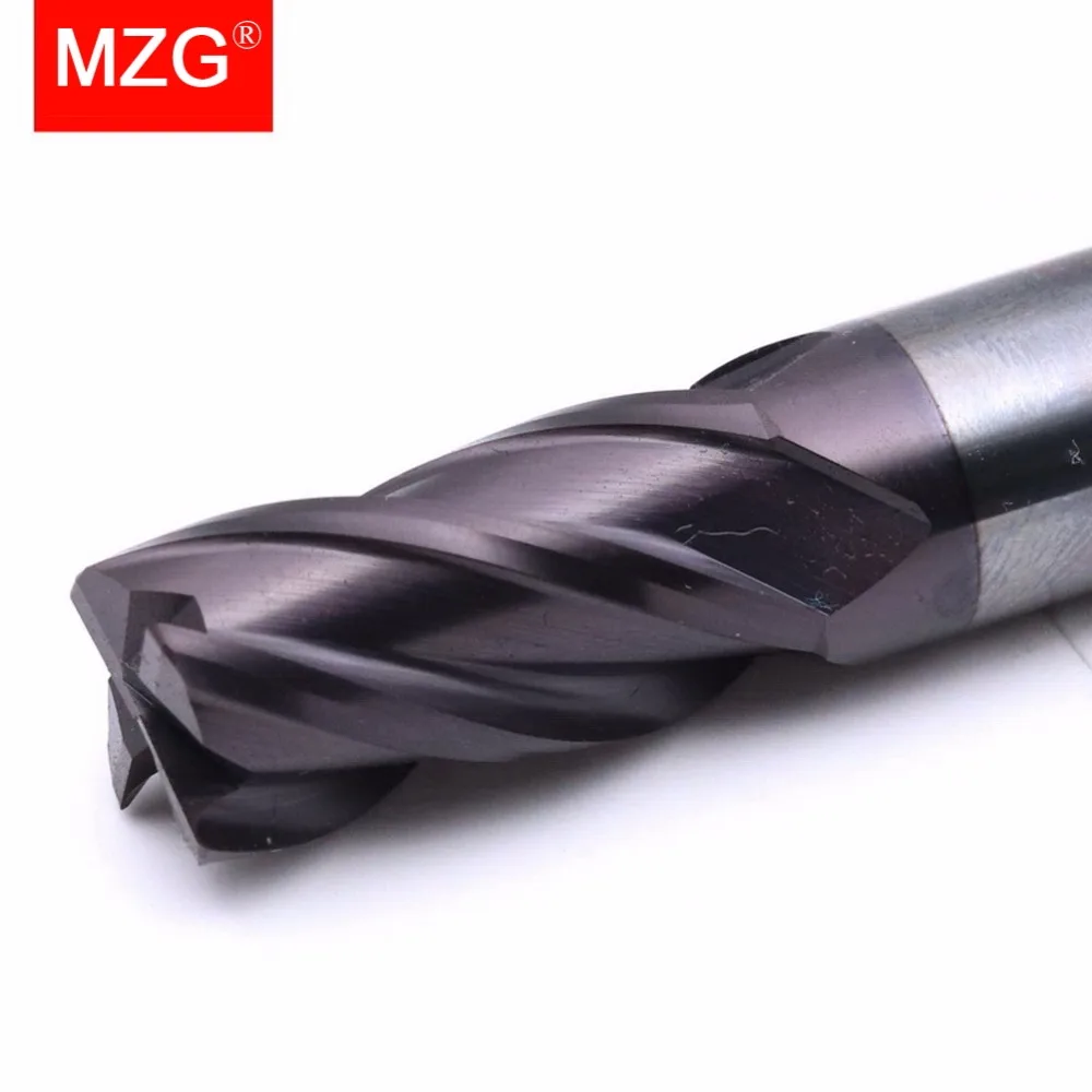 4-edge black coated round nose end milling cutter (1) - 副本
