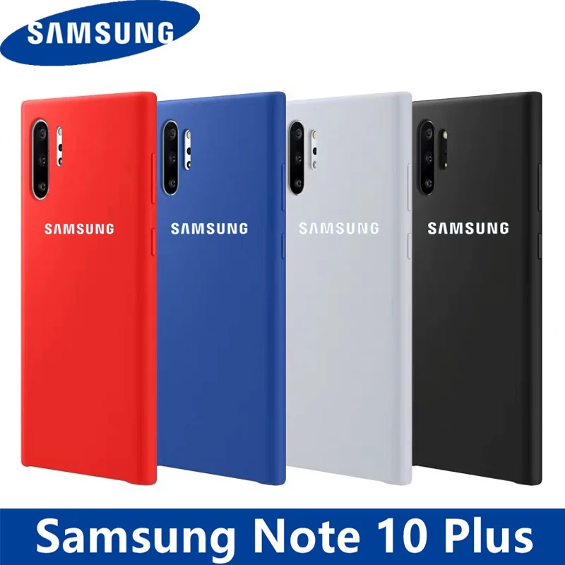Чехол для Samsung Note 10 оригинальный официальный силиконовый мягкий чехол