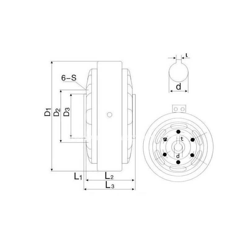 DFZ100K Hollow shaft magnetic powder Brake 100n.m for printing Machine slitting machine