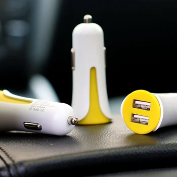 

10 pcs universal Car Charger 18W Dual USB Quick Charge 3.0 5V/2.1A Fast Charge 3.0 Edition for Mobile phone