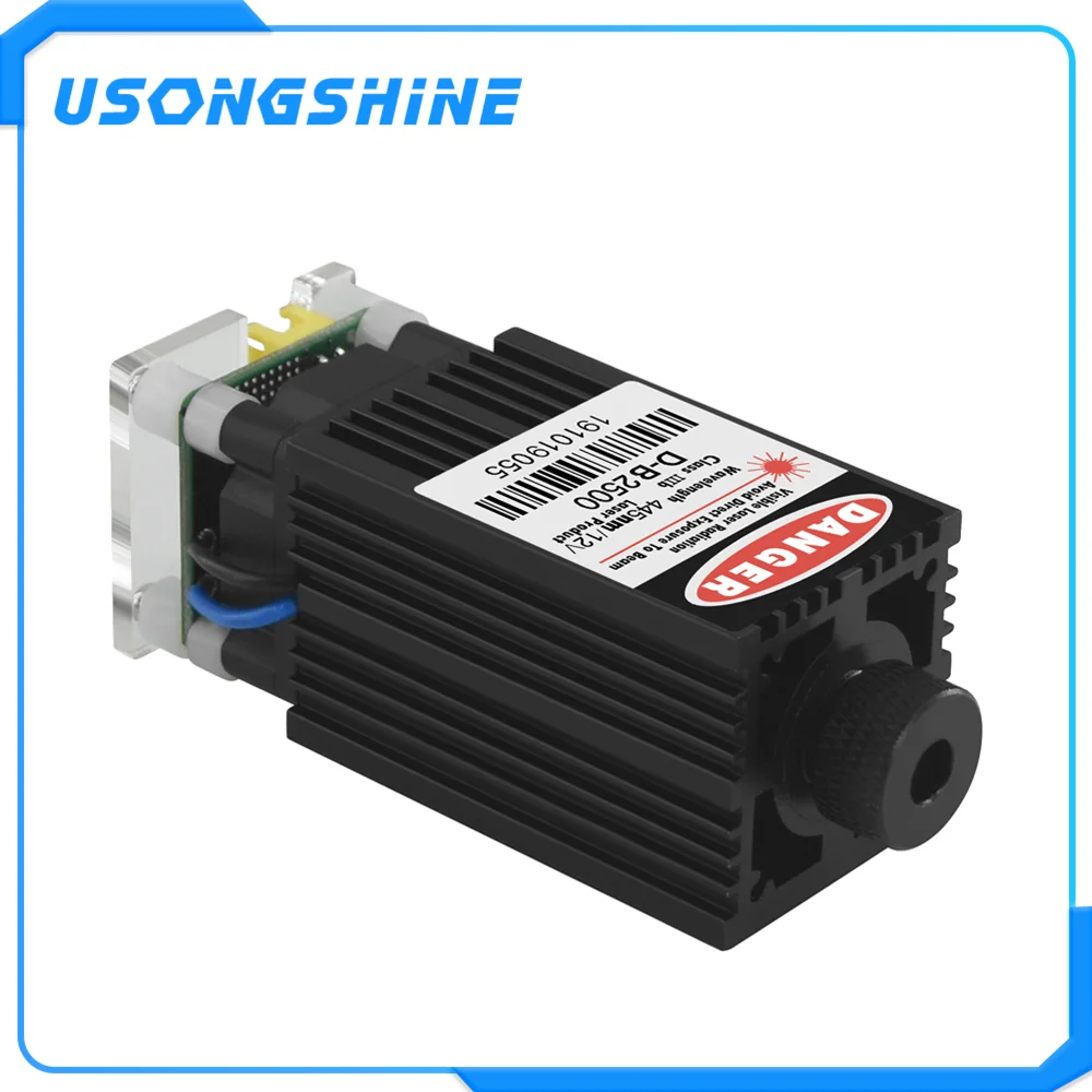 7000mw/10W/20W Blue Light Laser Head for DIY Carving Engraving Machine Engraver Accessory Tools laser module head | Инструменты
