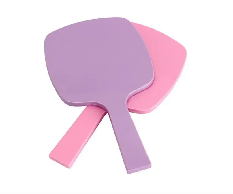 Handheld Acrylic Mirror All-round Makeup Mirror Cosmetic Hand Held Mirror Magnifier Mirror For Ladies Beauty Dresser 4 colors