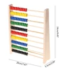 Wooden Abacus 10-row Colorful Beads Counting Kid Maths Learning educational toy 6