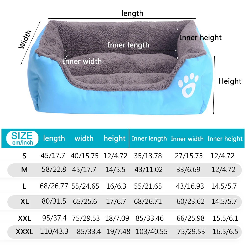 (S-3XL) Large Pet Cat Dog Bed 8Colors Warm Cozy Dog House Soft Fleece Nest Dog Baskets Mat Autumn Winter Waterproof Kennel #1 (S-3XL) Large Pet Cat Dog Bed 8Colors Warm Cozy Dog House Soft Fleece Nest Dog Baskets Mat Autumn Winter Waterproof Kennel #1