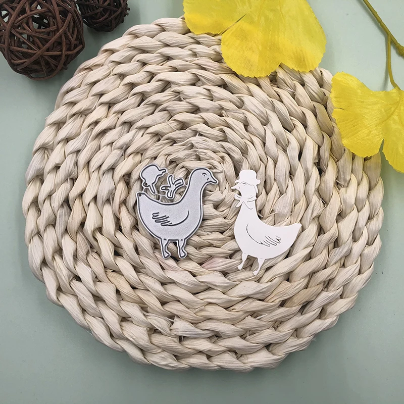 CH курица с крышкой металлические режущие штампы трафареты для DIY