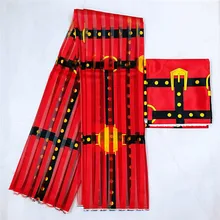 Африканская восковая лента, Шелковый воск, Анкара,, атласная ткань, 4 Ярда, audel/modell, хлопковая ткань для платья+ 2 ярда, шифон, TJ102613