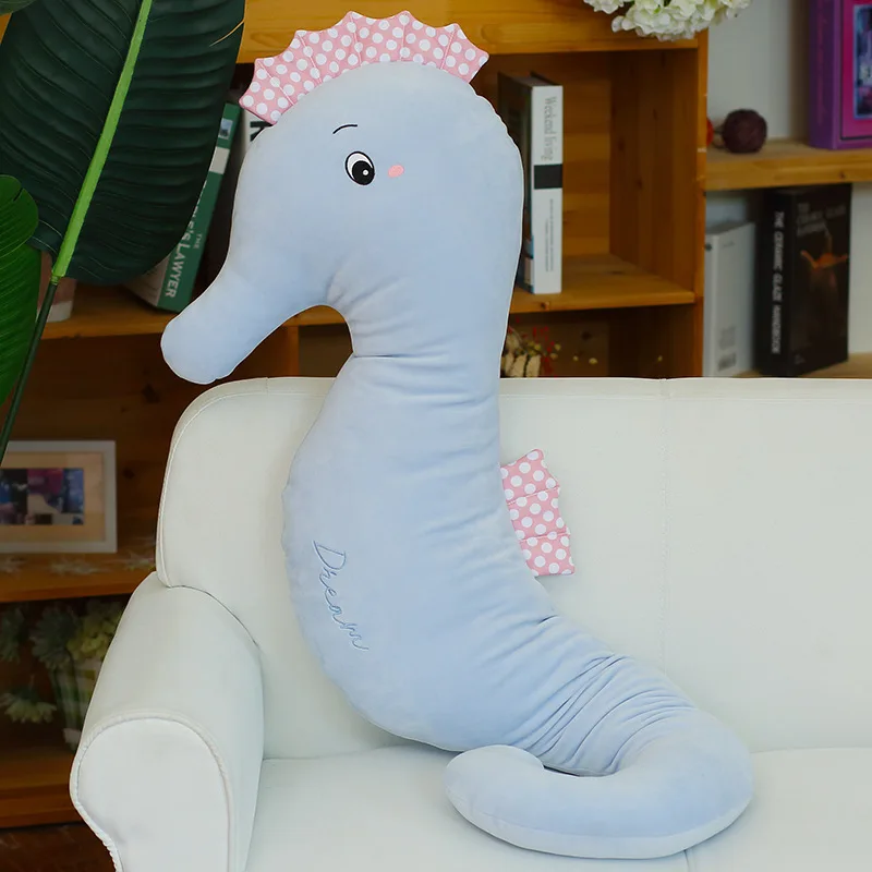 Милое и мягкое плюшевое животное, игрушки Kawaii, мягкая подушка для животных, удерживающая спальную подушку, прекрасный подарок на день рождения для детской куклы - Цвет: Seahorse