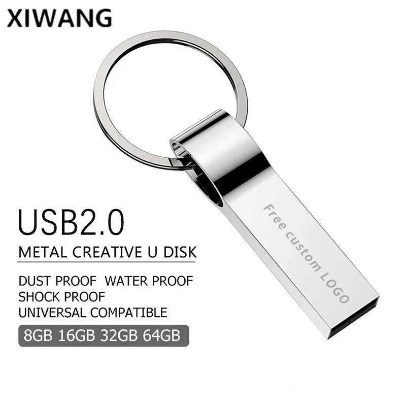 

Metal 2.0 Usb Flash Drive 16gb Pendrive 64gb Waterproof Pen Drive 32gb Flash Memory Stick 8gb 4gb Cle Usb 128gb Free Custom Logo