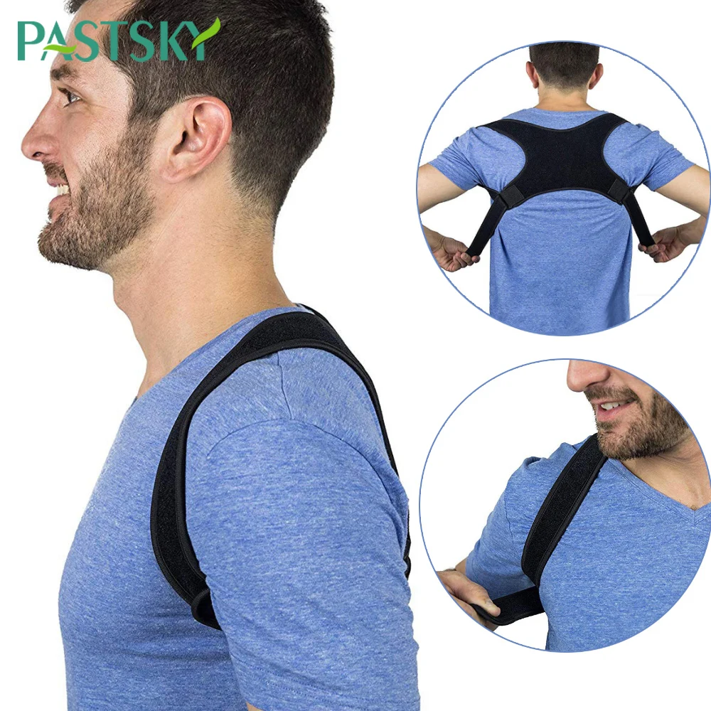 Adjustable Clavicle Posture Corrector back support Men Women Upper Back Brace Shoulder Lumbar Support Belt Correction | Красота и