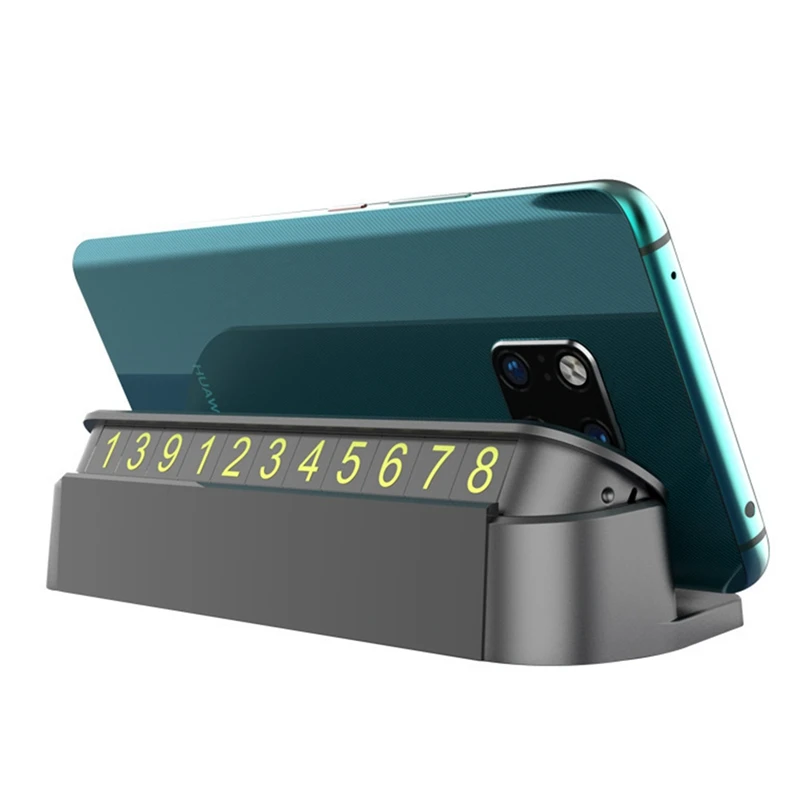 

Universal Car Temporary Parking Card Night Phone Number Card Universal Hidden Auto Mobile Temporary Stop Sign Interior