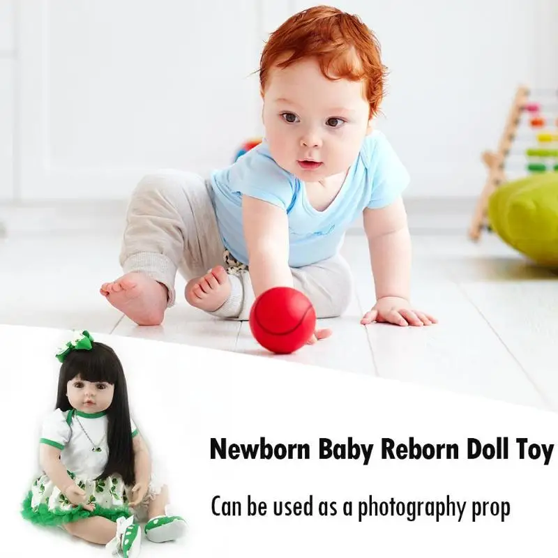 NPK Reborn 23 дюймов мягкая силиконовая, виниловая кукла 60 см мягкий силикон Reborn Baby Doll Новорожденные реалистичные куклы Bebes Reborn