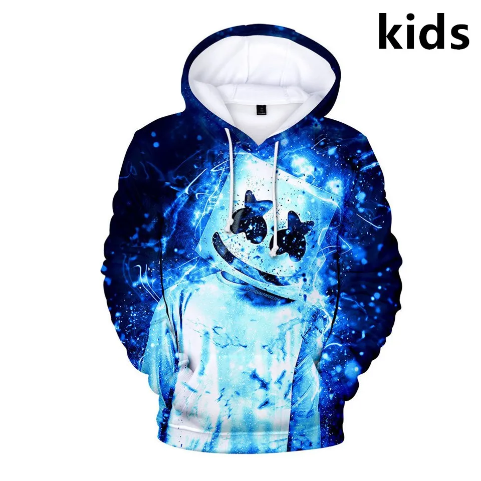 Sudadera con capucha para niños de 2 a 14 años, con estampado en 3d de DJ, chaqueta de dibujos animados Harajuku, abrigo