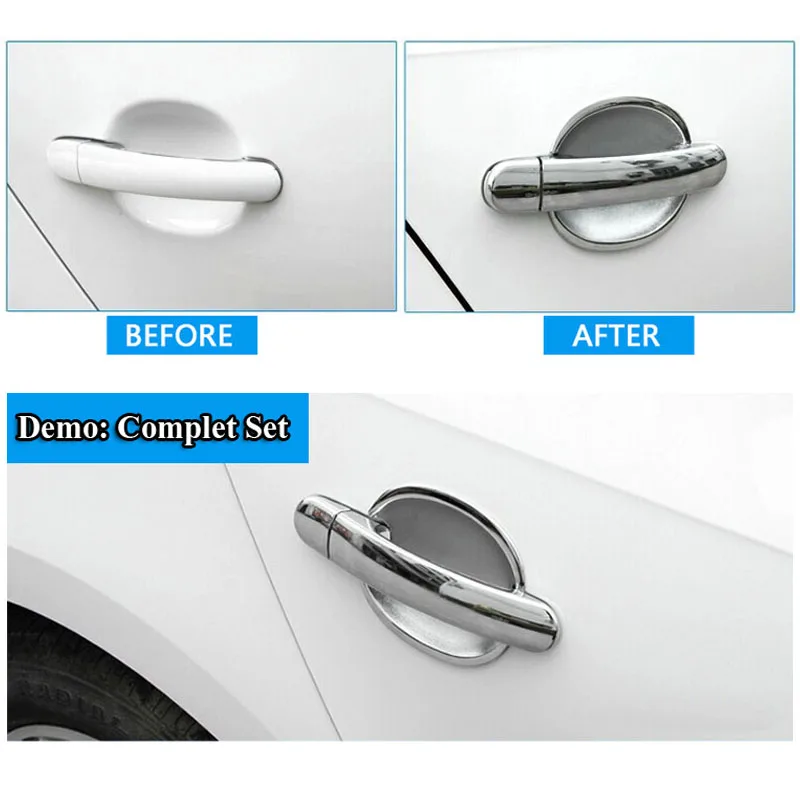 Крышка ручки двери и чаша для Skoda Octavia A5 MK1 MK2 2000 2013 ABS Chrome 2006 2007 2008 2009 2010 2011