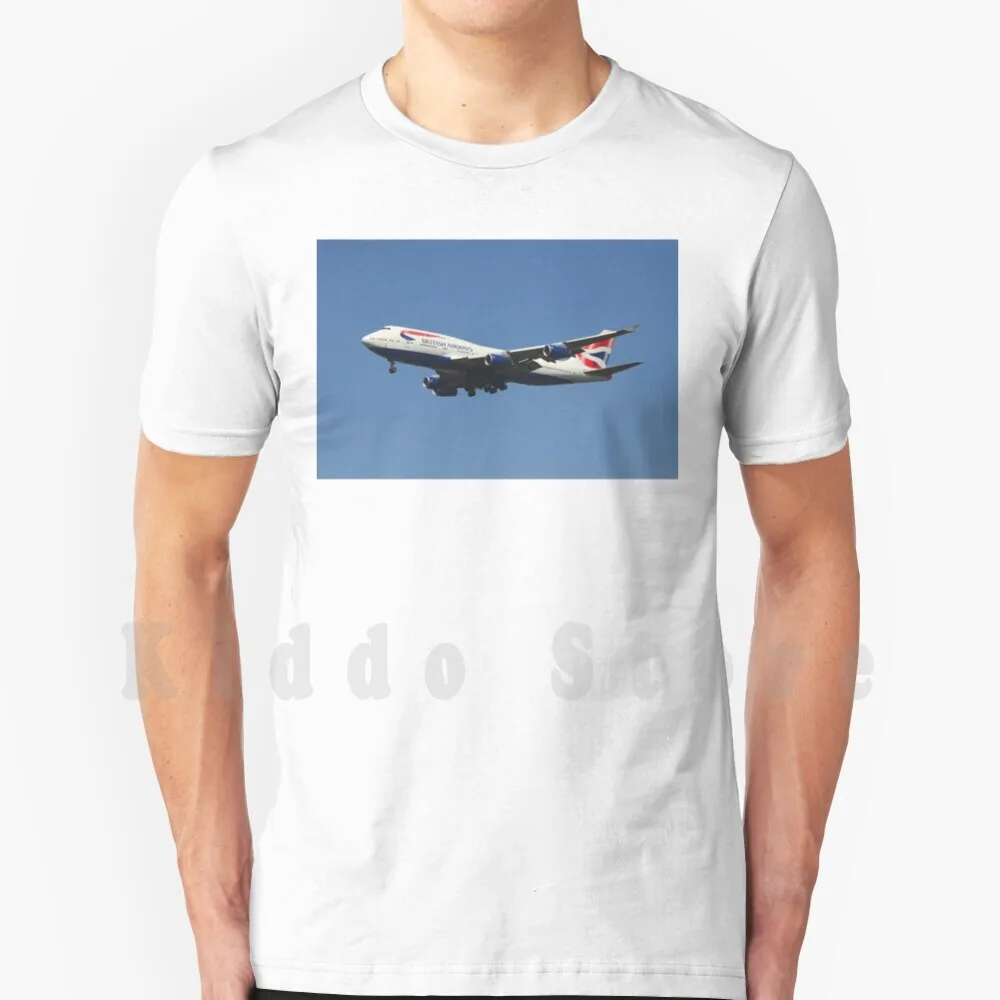 Maglietta Boeing 747 Fai Da Te Di Grandi Dimensioni 100% Cotone Boeing 747 Boeing 747 Aereo Aereo Trasporto Jet