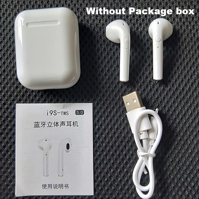 Bluetooth 5,0 мини наушники i9S TWS умные Беспроводные наушники с зарядным устройством гарнитура - Цвет: Without Package box