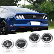 Etiqueta do carro grande emblema veículo etiqueta traseira cauda tronco estilo etiqueta para ford mustang 5.0 roush shelby gt 500 cobra laguna seca