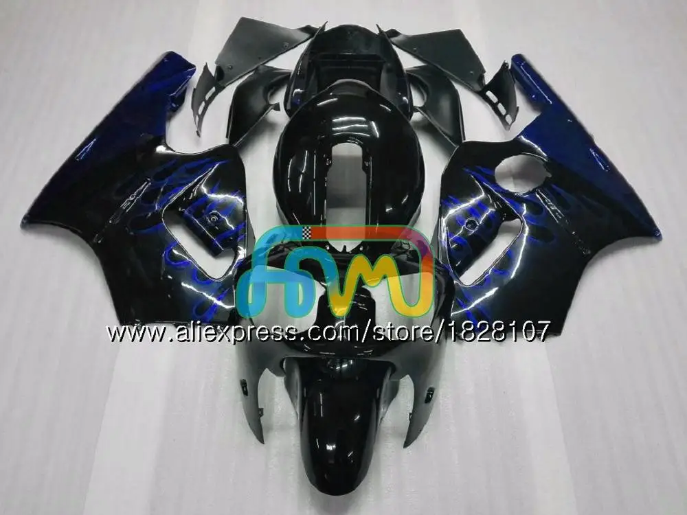 Инъекции для KAWASAKI ZX1200 C ZX 1200 12R 1200CC 00 01 20BS. 0 ZX 12 R ZX-12R ZX12R 00 01 2000 2001 OEM Обтекатели синий и пламя - Цвет: No. 33