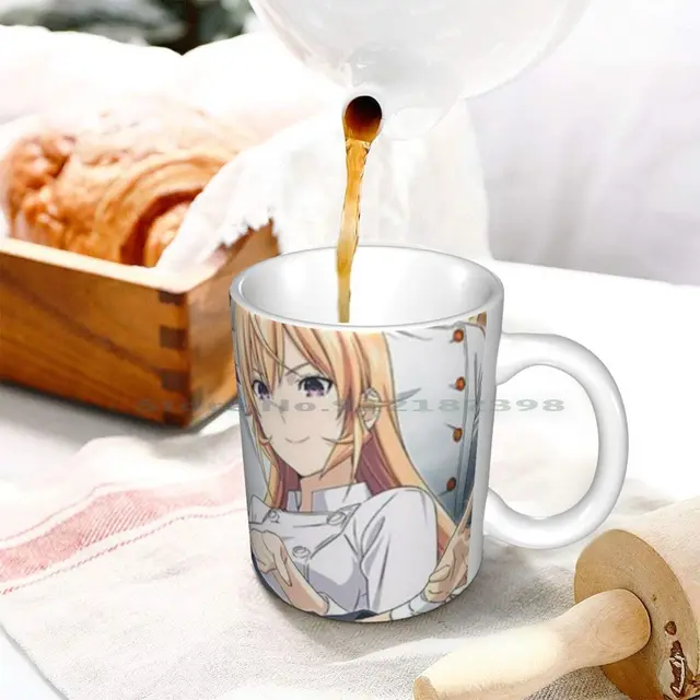 Anime Food Wars! Ceramic Mugs Coffee Cups Milk Tea Mug Anime Manga