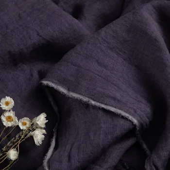 

High quality flax material Pure color yarn dyed fabric High grade robe dress cheongsam fabrics