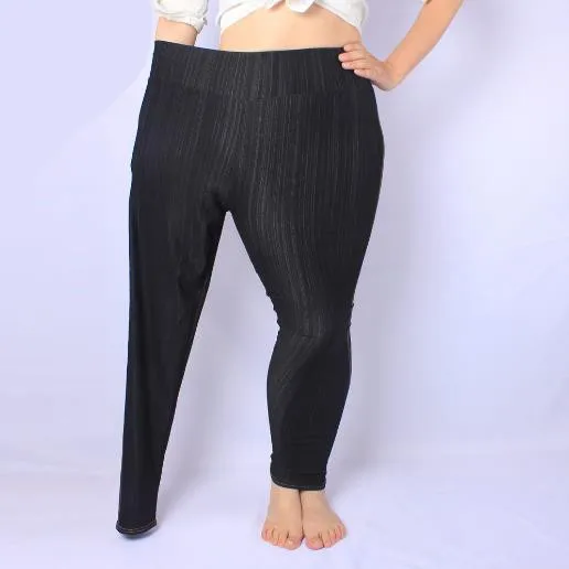 Deporte, женские брюки,, большие размеры, женские зимние брюки-карандаш, винтажные, эластичные, высокая талия, черные, синие джинсы, Капри, брюки M843