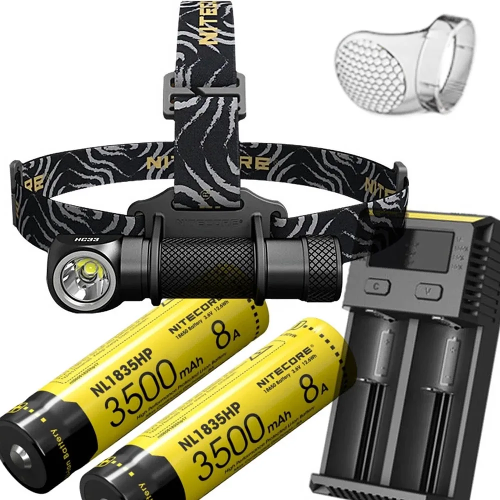 Налобный фонарь NITECORE HC33 CREE XHP35 HD светодиодный макс. 1800 лм дальность луча 187 м