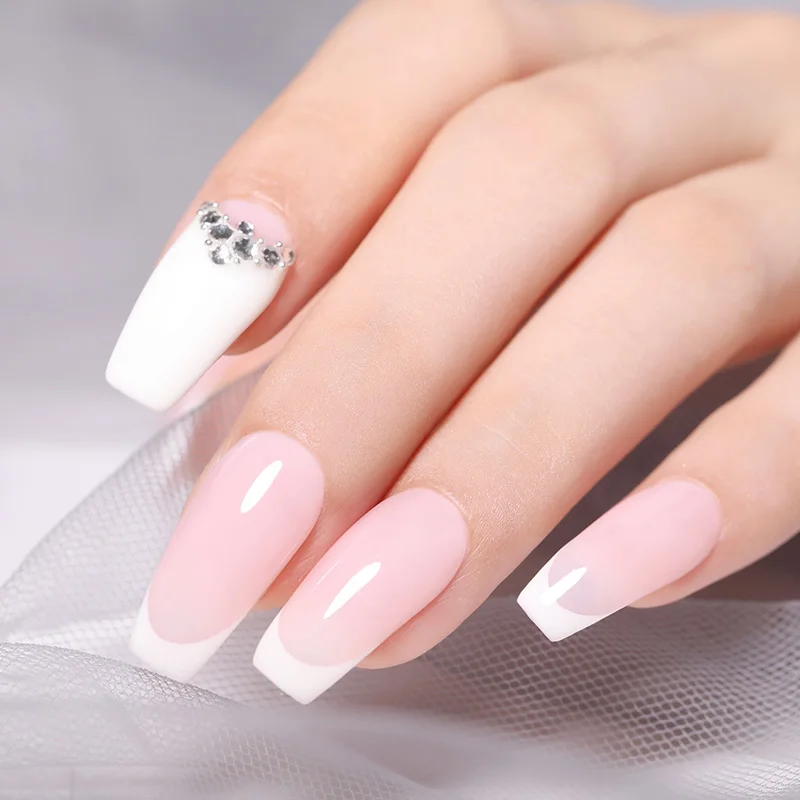 BORN PRETTY розовый строительный полигель для ногтей кристально-белый строительный лак для ногтей Удлинительный УФ-гель лак замачиваемый гель лак для ногтей 5 мл