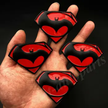 

4pcs Batman Vs Superman Dawn of Justice Car Trunk Emblem Badge Decal Sticker