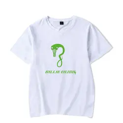 Billie Eilish Футболка Harajuku с круглым вырезом футболка с коротким рукавом для мужчин и женщин уличная хип-хоп футболка крутой для хипстеров